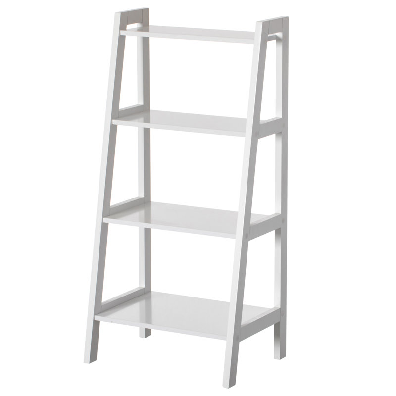 Wayfair white ladder bookshelf discount